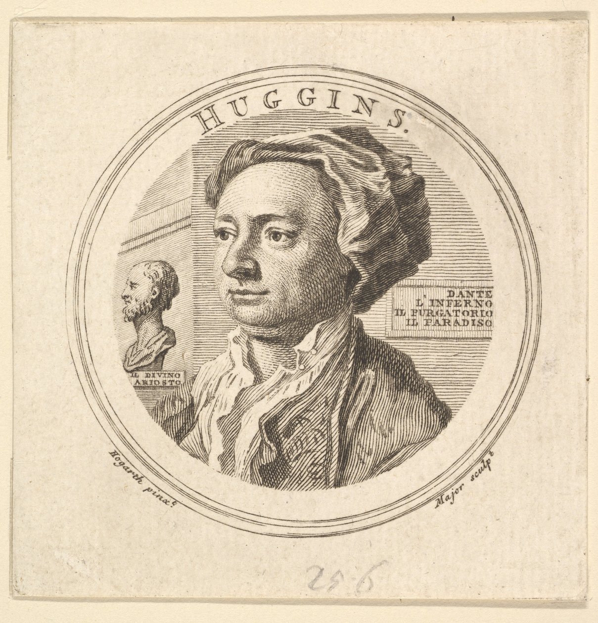 Ritratto di William Huggins, traduttore di Ariosto, 1760 da Thomas Major