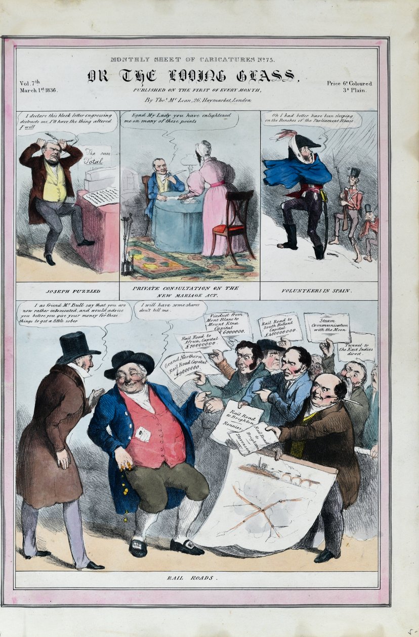 Foglio mensile di caricature n. 75. O lo specchio da Thomas McLean