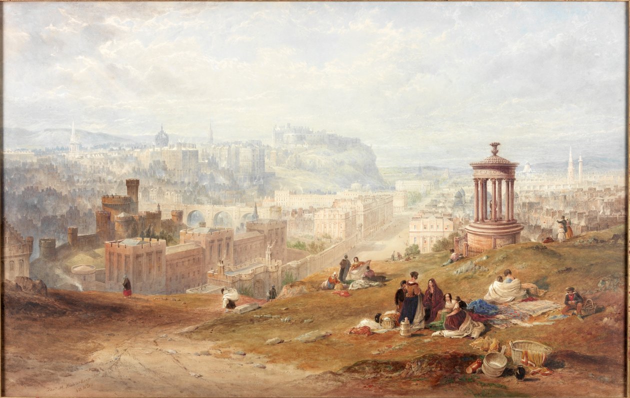 Edimburgo da Calton Hills da Thomas Miles Richardson