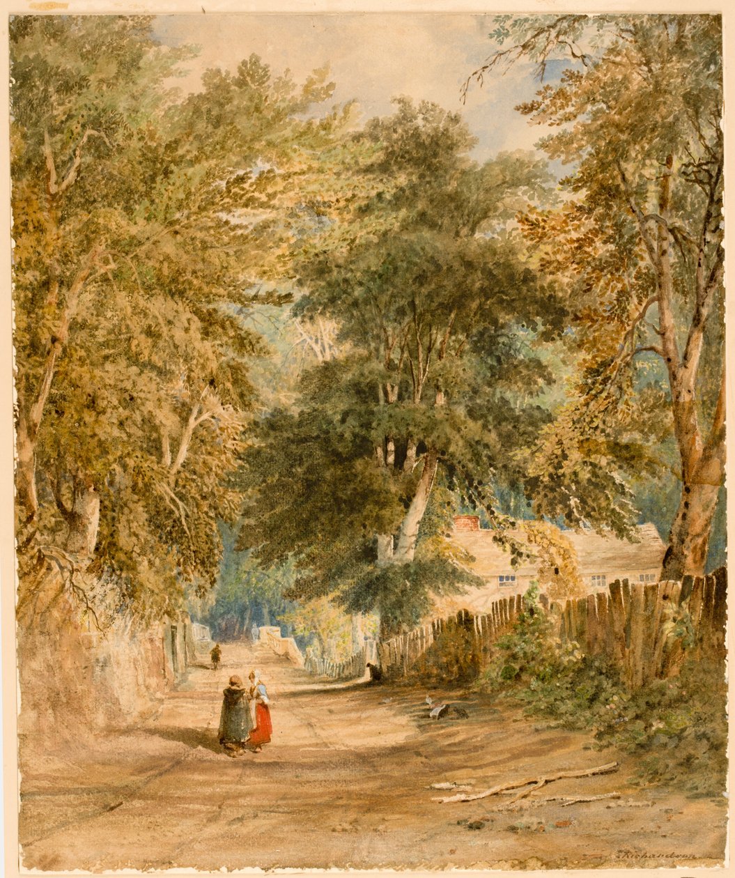 Paesaggio - Strada con figure da Thomas Miles Richardson