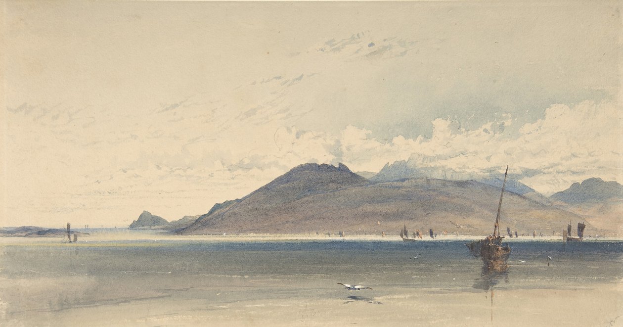 Isola di Arran, mattina presto (1830-39) da Thomas Miles Richardson I