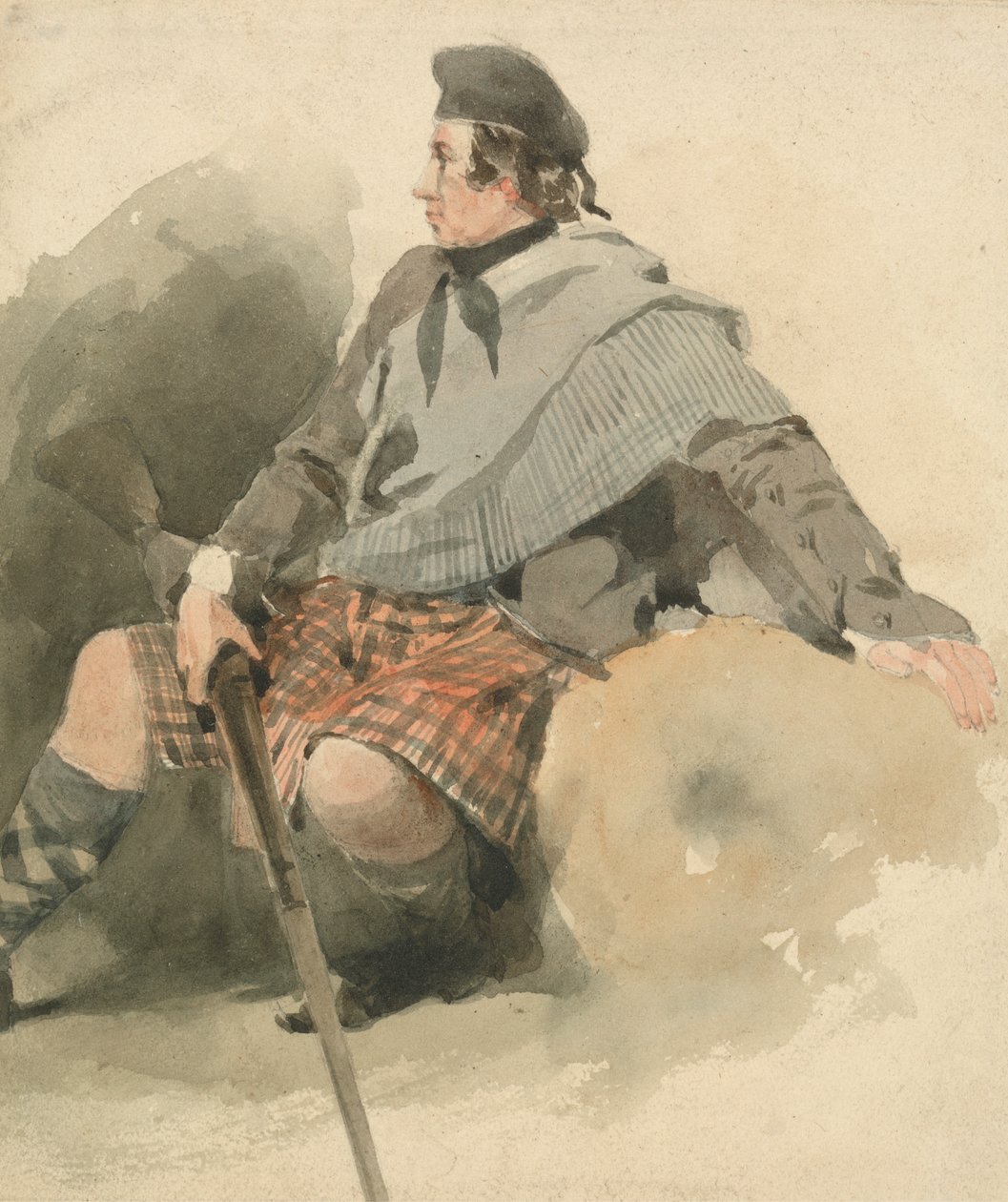Un Highlander Seduto da Thomas Miles Richardson Sr.