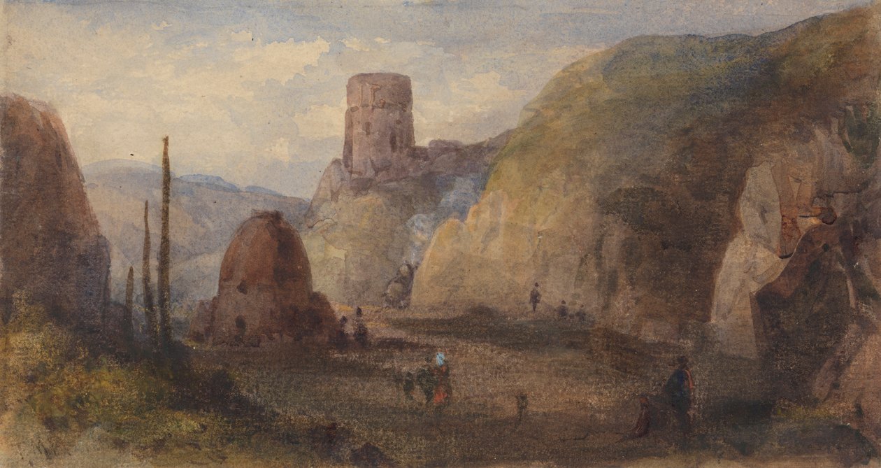 Paesaggio roccioso con forte da Thomas Miles Richardson Sr.