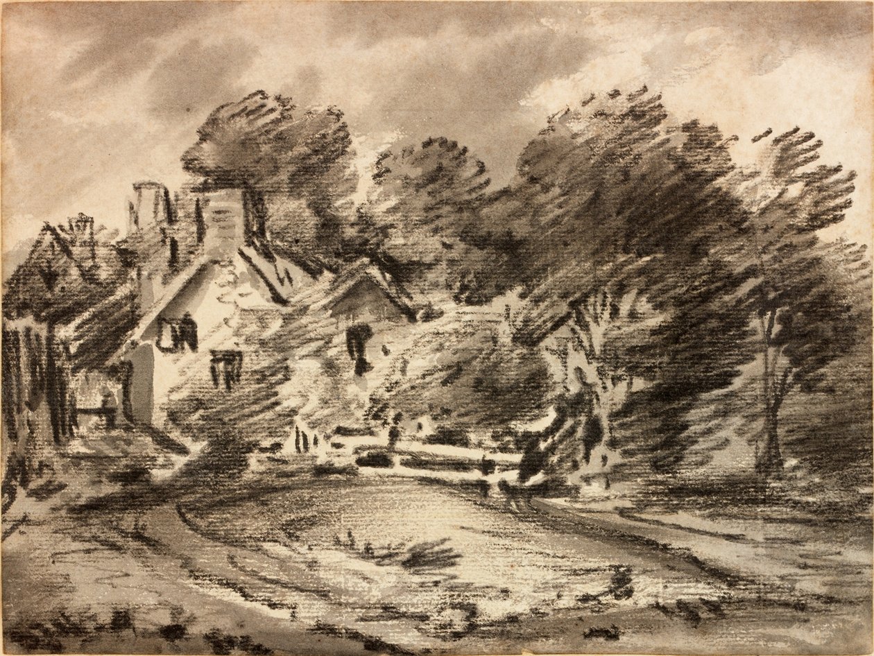 Paesaggio con cottage da Thomas Monro