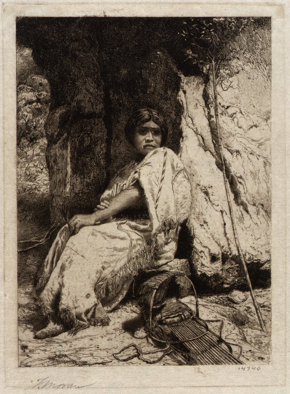 Una ragazza indiana da Thomas Moran