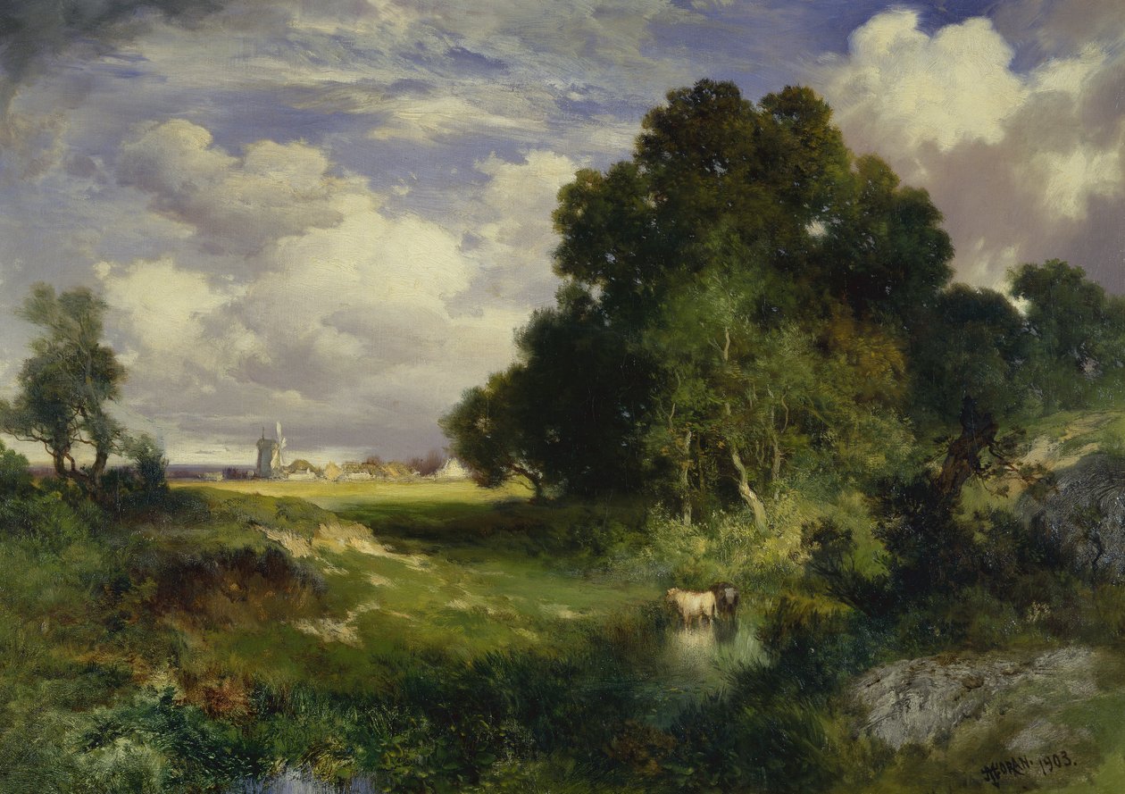 Un giorno di mezza estate, East Hampton, Long Island da Thomas Moran
