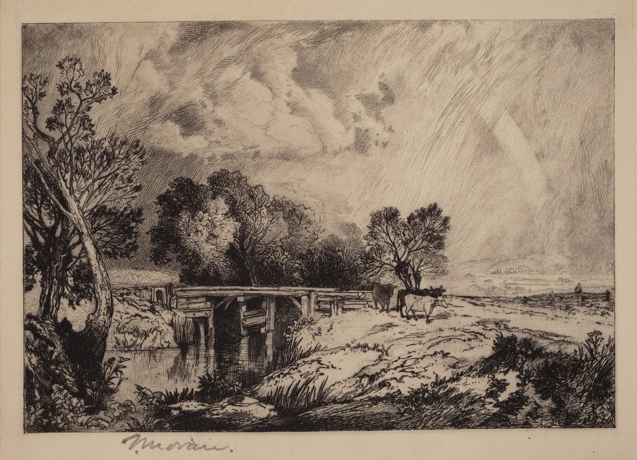 Un ponte rustico da Thomas Moran