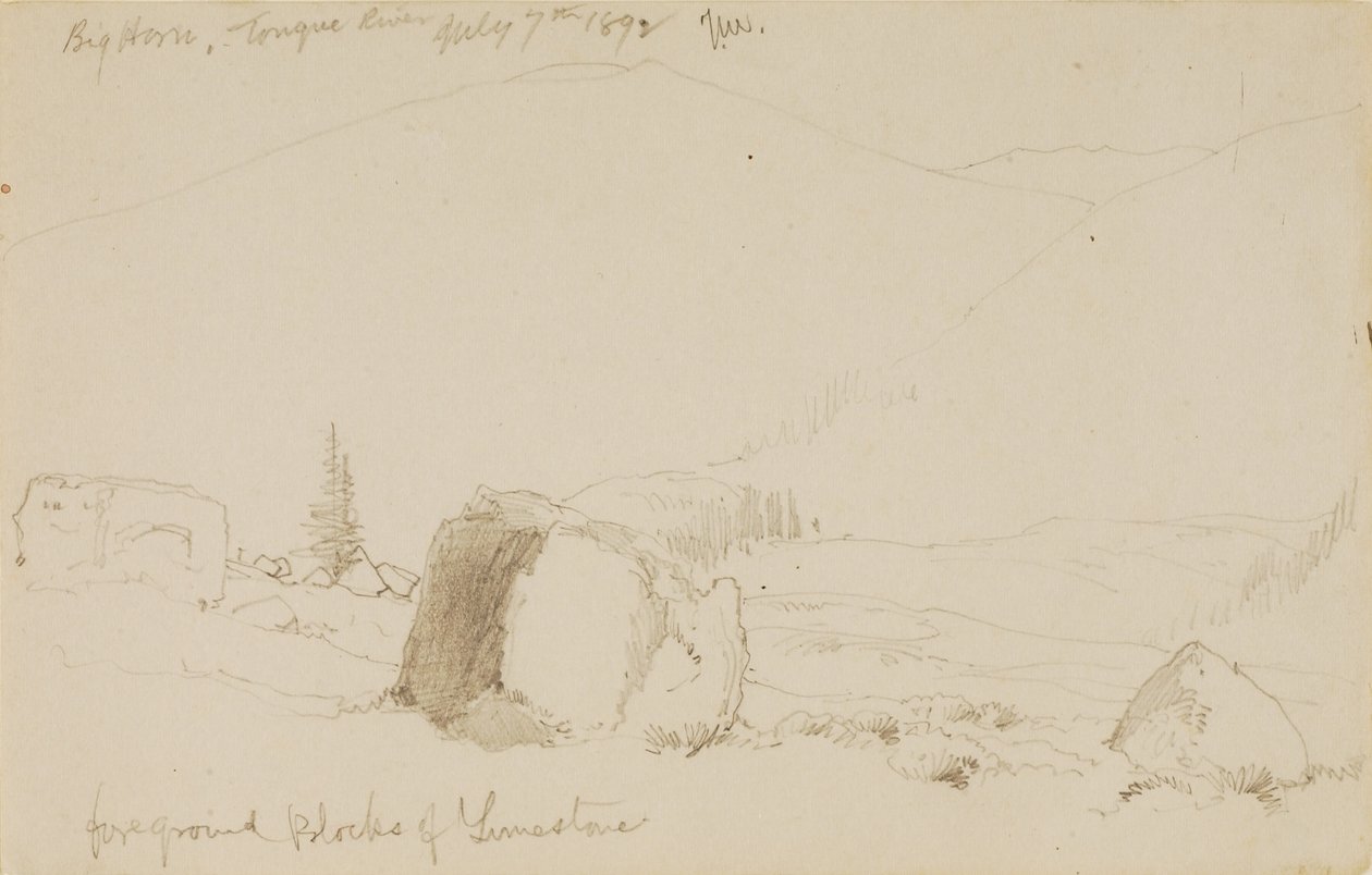 Big Horn, fiume Tongue da Thomas Moran