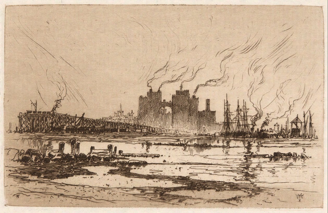 Communipaw, N.J. da Thomas Moran