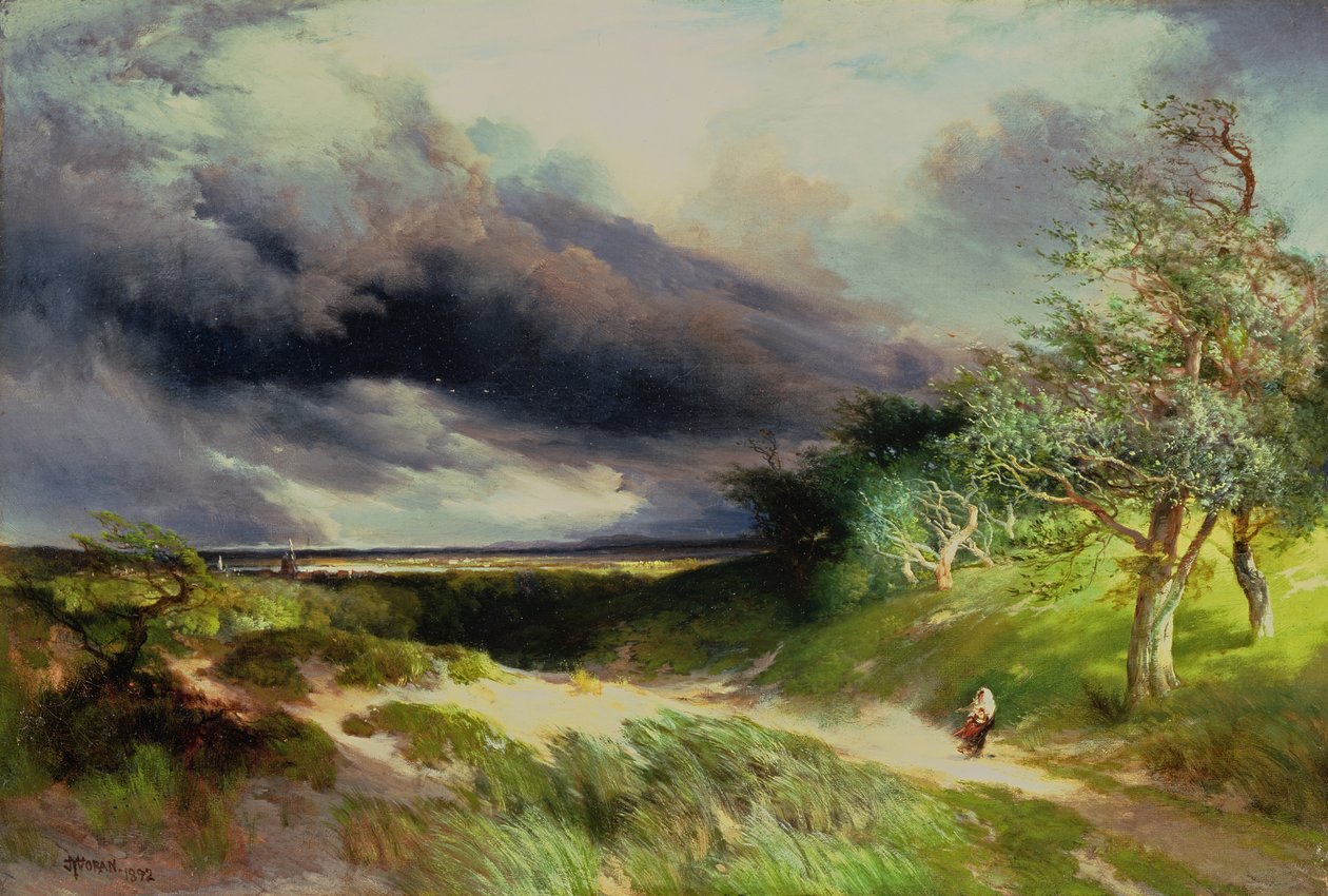 East Hampton, Long Island, dune di sabbia da Thomas Moran