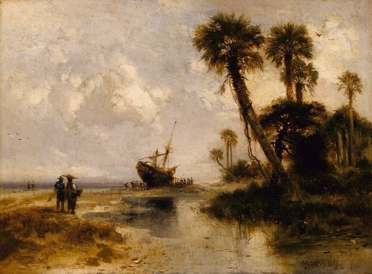 Isola di Fort George, Florida, 1878 da Thomas Moran