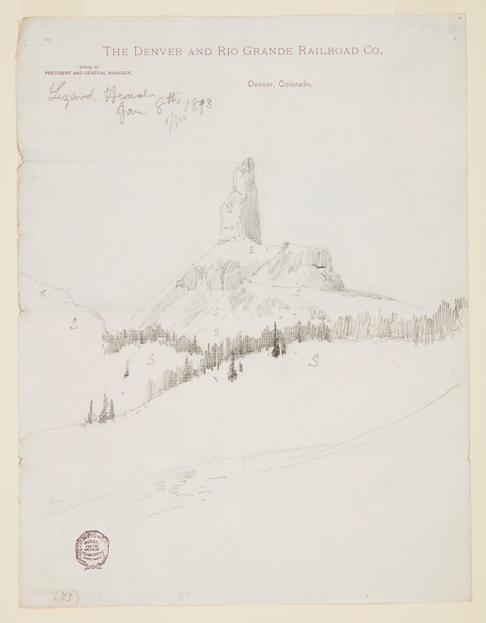 Lizard Head Peak, Colorado da Thomas Moran