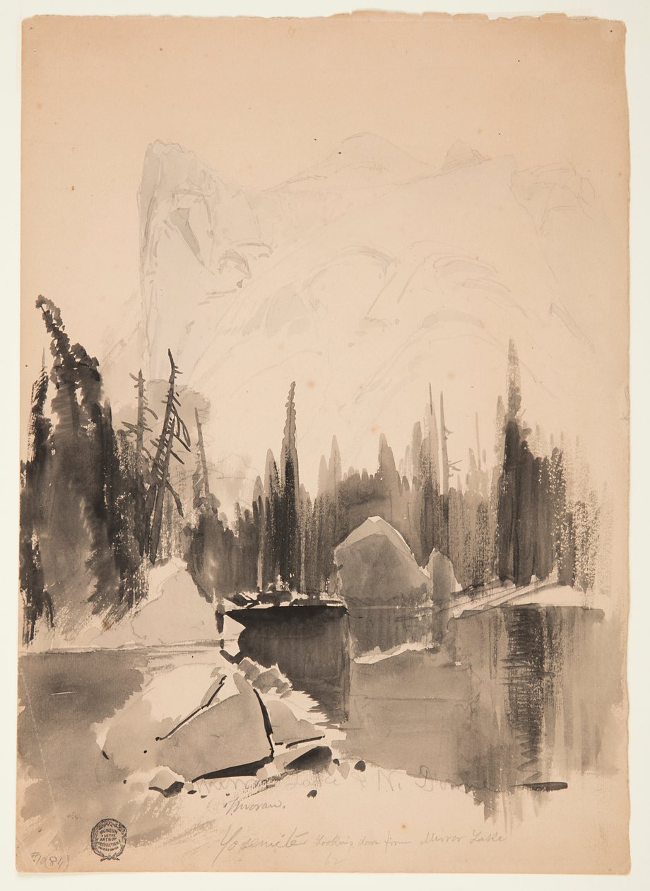 Lago Mirror, Yosemite da Thomas Moran