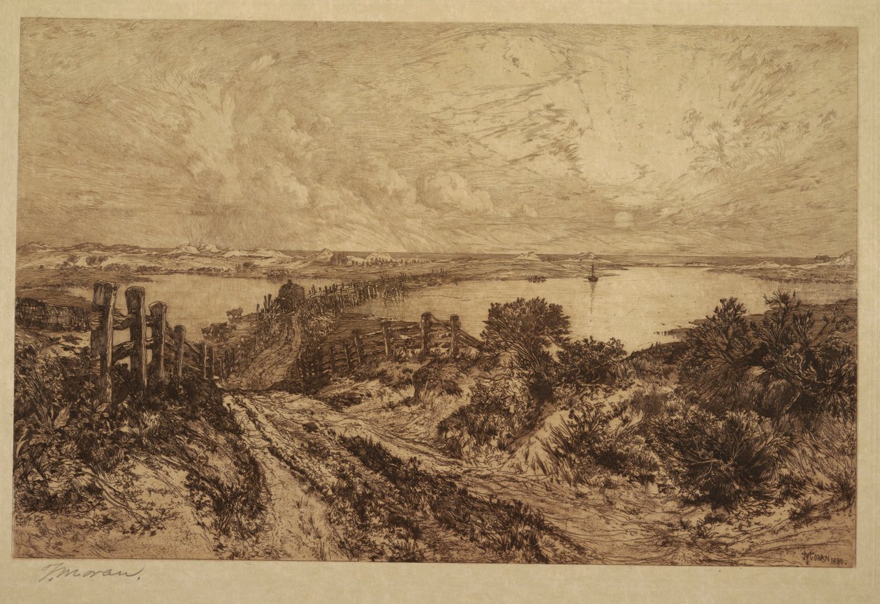 Mattina, Hook Pond, East Hampton da Thomas Moran