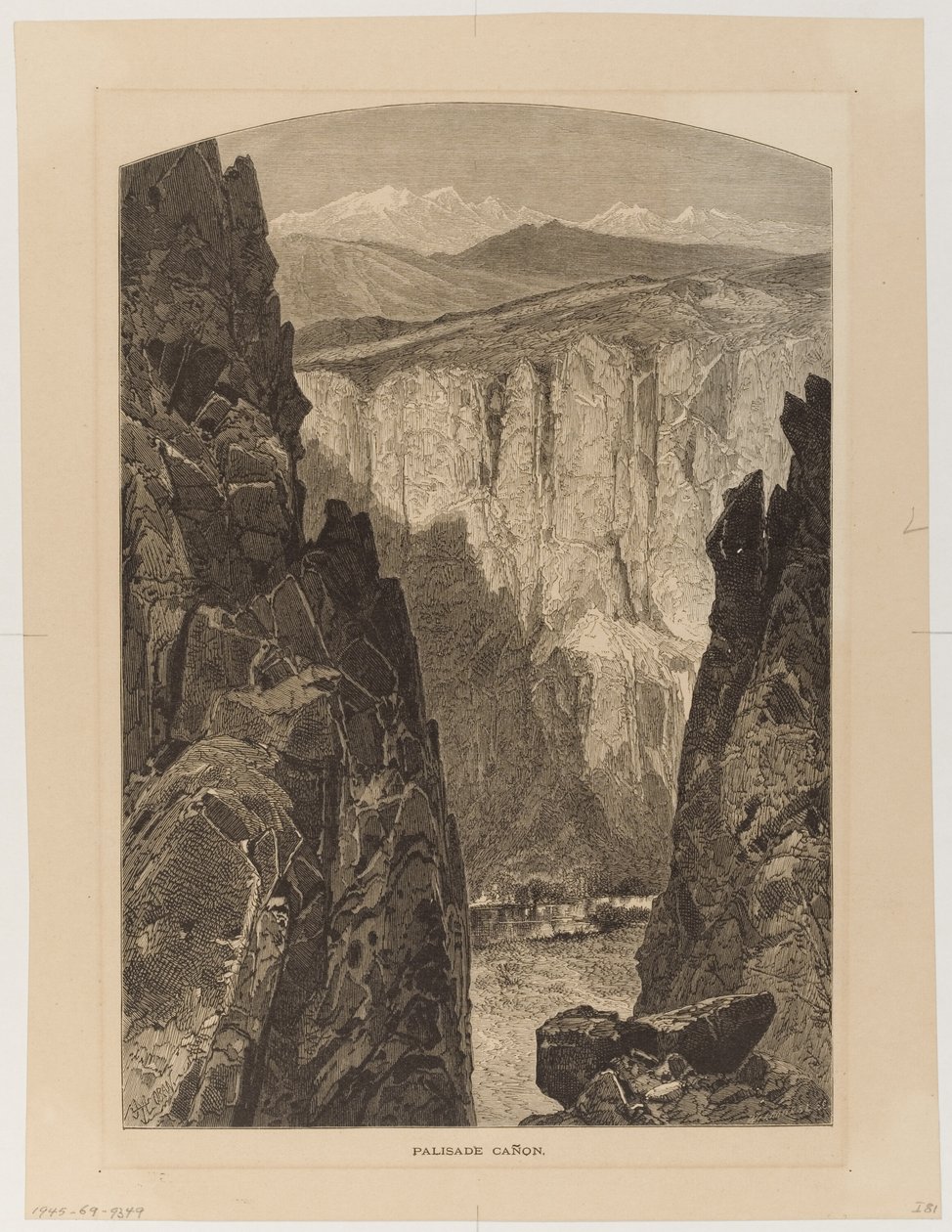 Canyon Palisade da Thomas Moran
