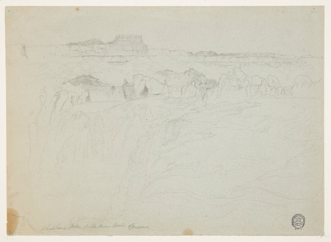 Cascate Shoshone, fiume Snake, Idaho da Thomas Moran