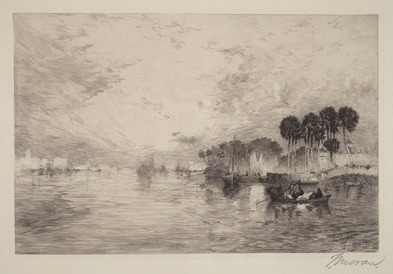 Fiume St. Johns, Florida da Thomas Moran