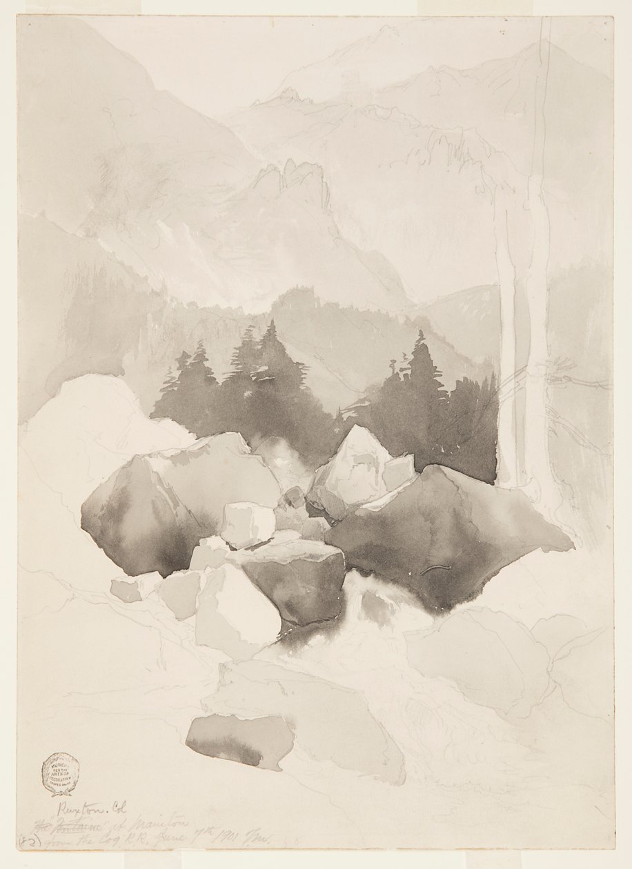 Studio di Ruxton, Colorado da Thomas Moran