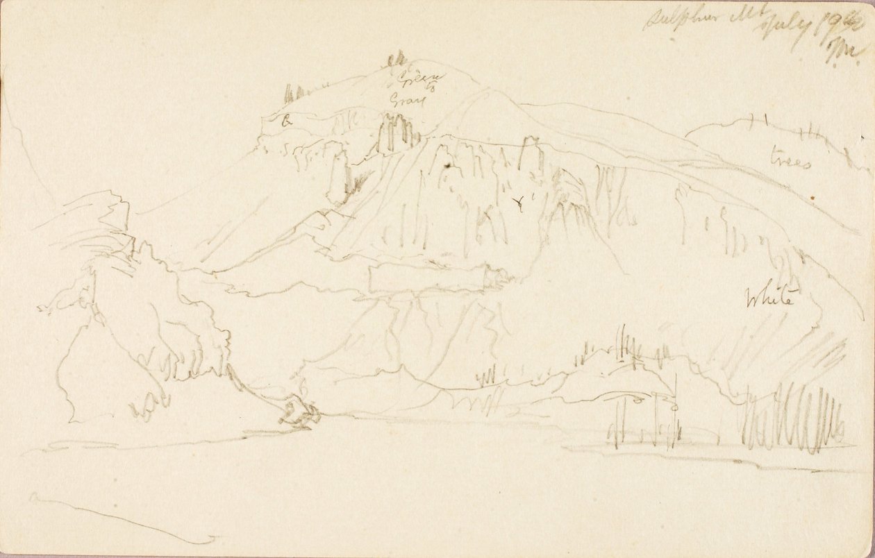 Montagna di zolfo da Thomas Moran