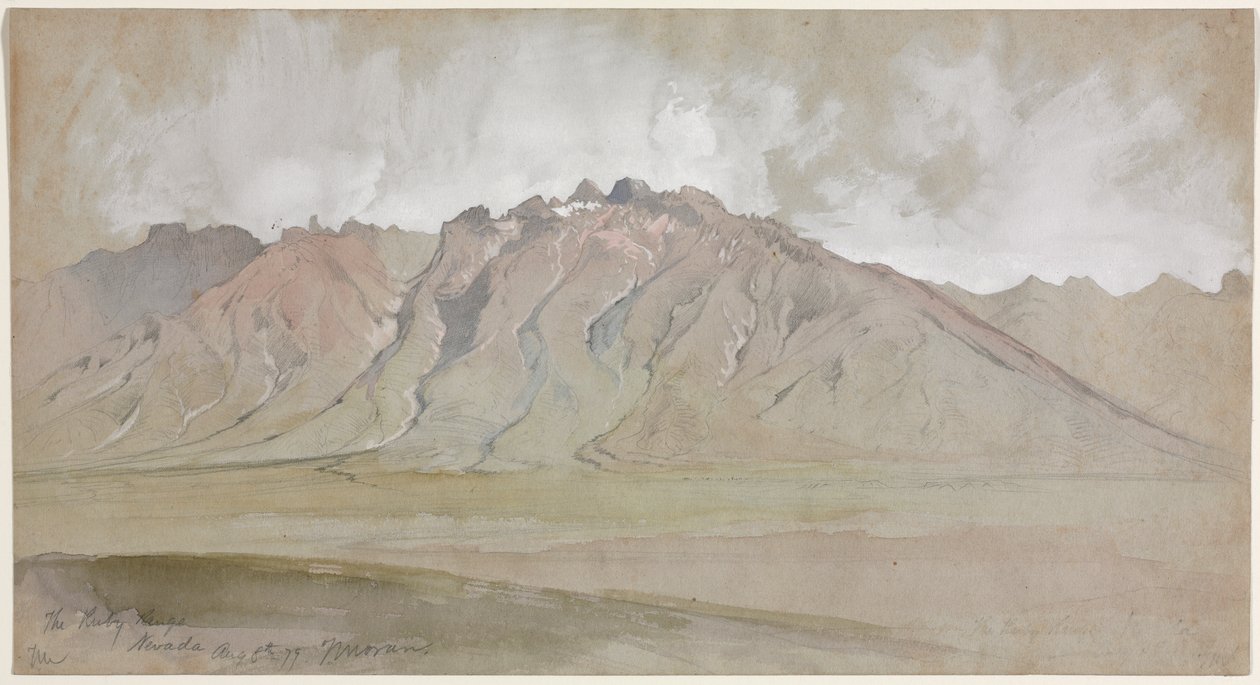 Il Ruby Range, Nevada da Thomas Moran