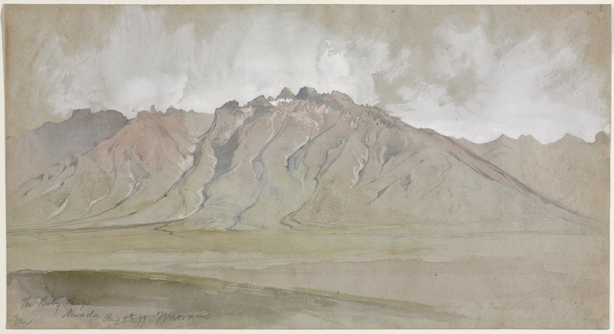 La catena Ruby, Nevada da Thomas Moran