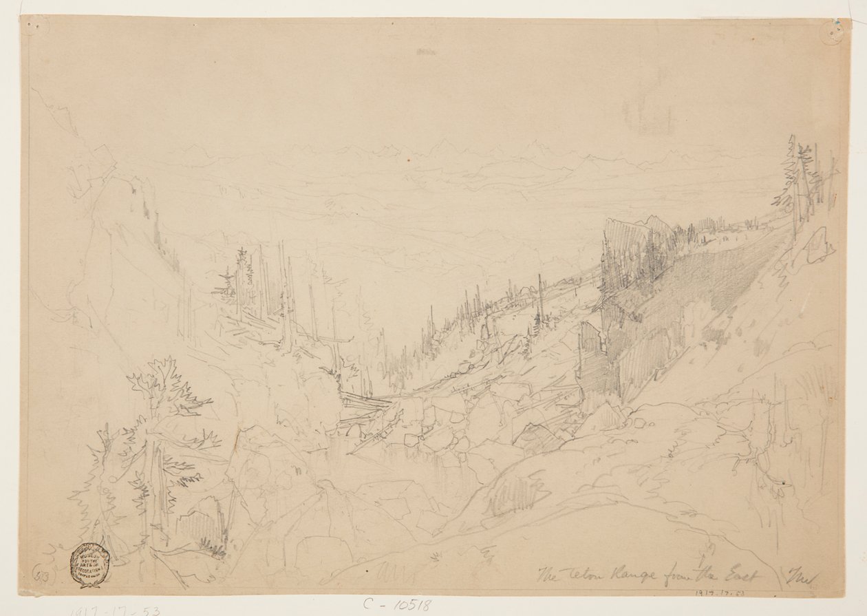 La catena del Teton da est da Thomas Moran