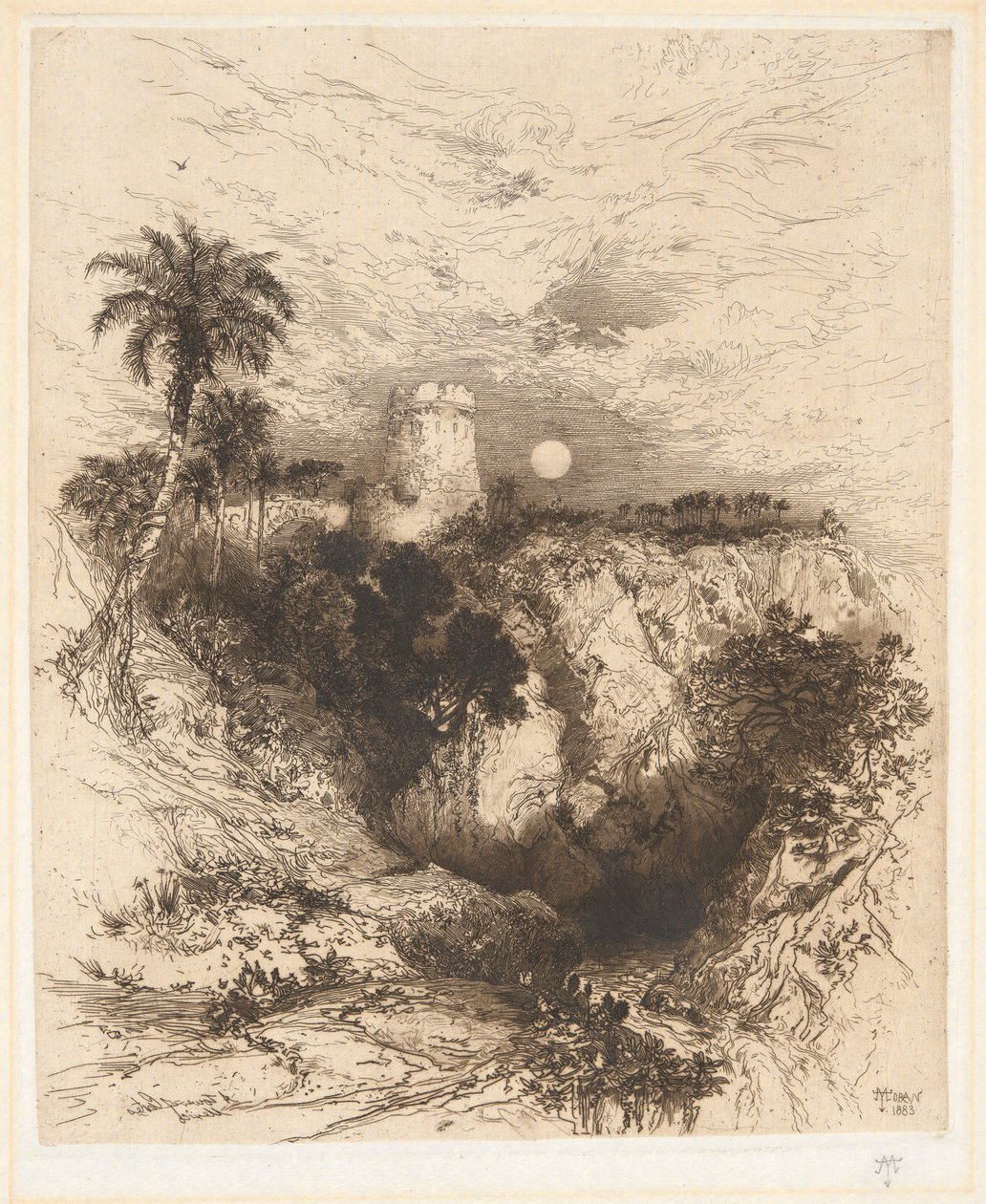 Torre di Cortez, Messico da Thomas Moran