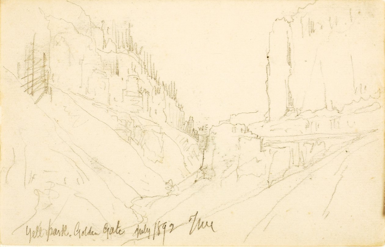 Parco di Yellowstone, Golden Gate da Thomas Moran