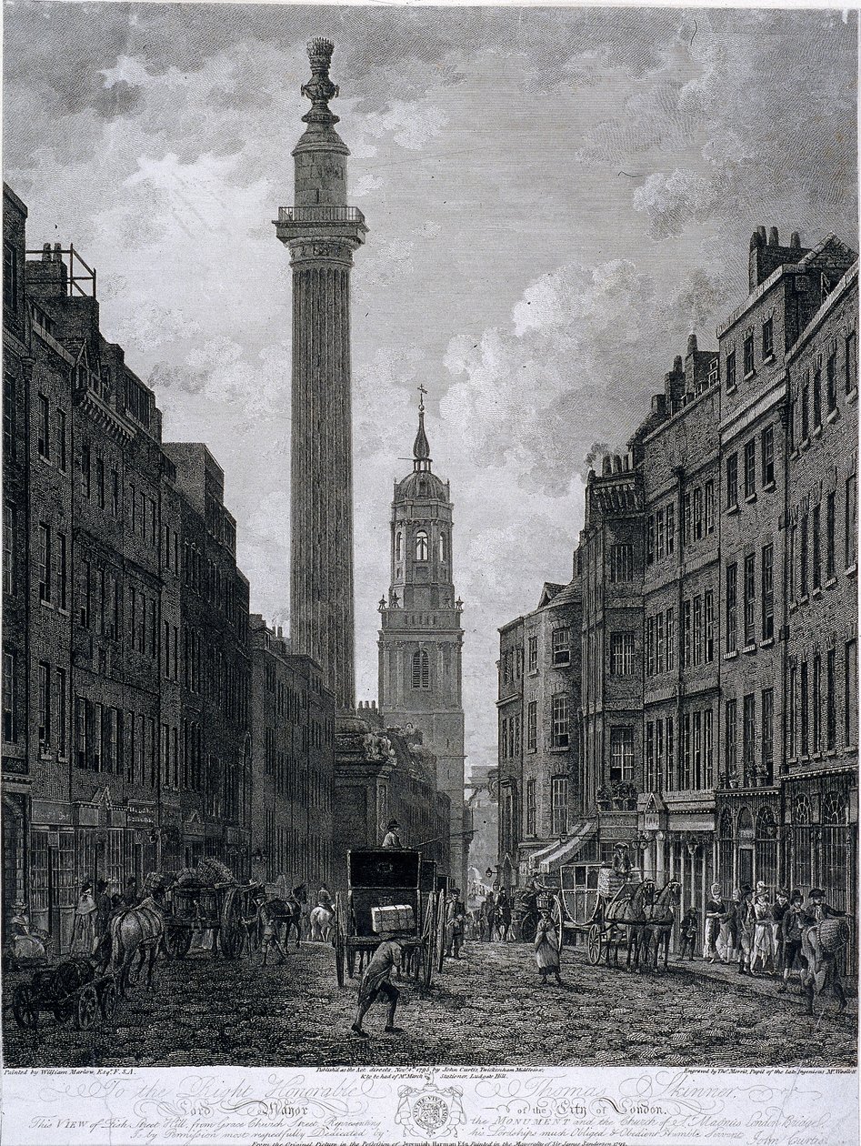 Fish Street Hill, Londra, 1795 da Thomas Morris