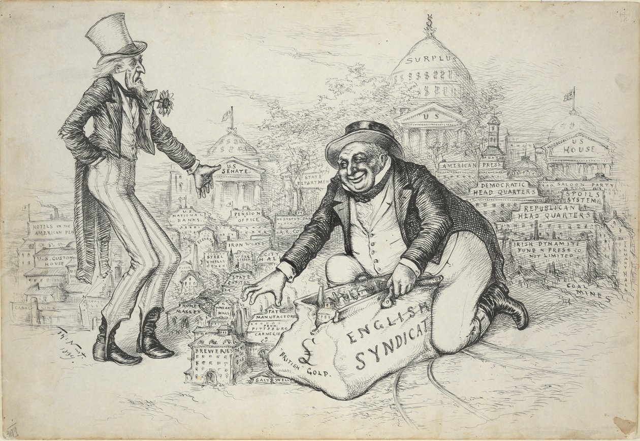 Sindacato inglese (Oro britannico) da Thomas Nast