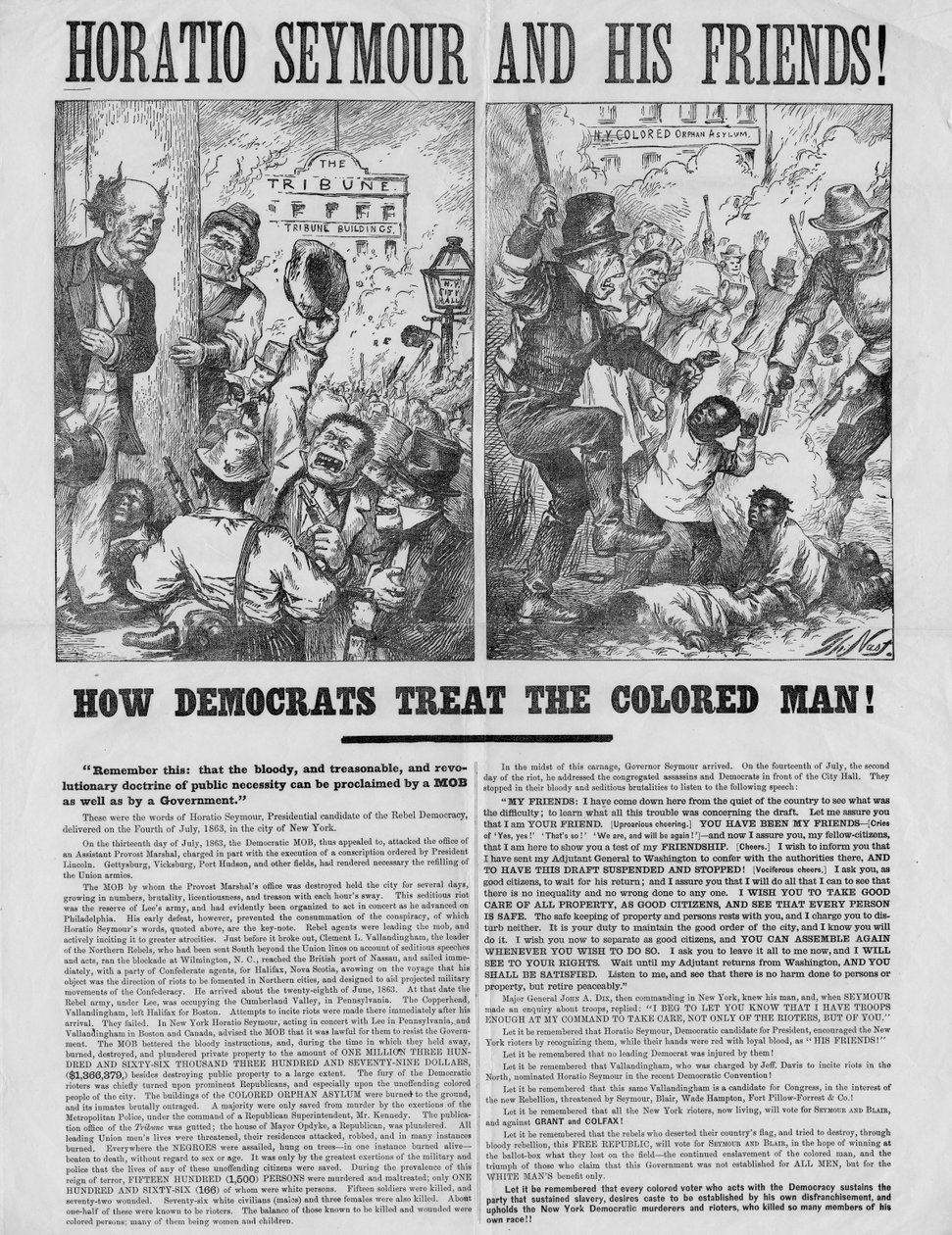 Horatio Seymour e i suoi amici! : Come i democratici trattano l