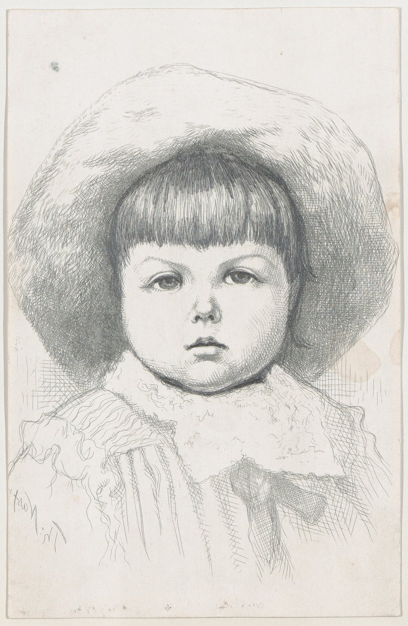 Ritratto di un bambino Cyril Nast, dopo 1879 da Thomas Nast