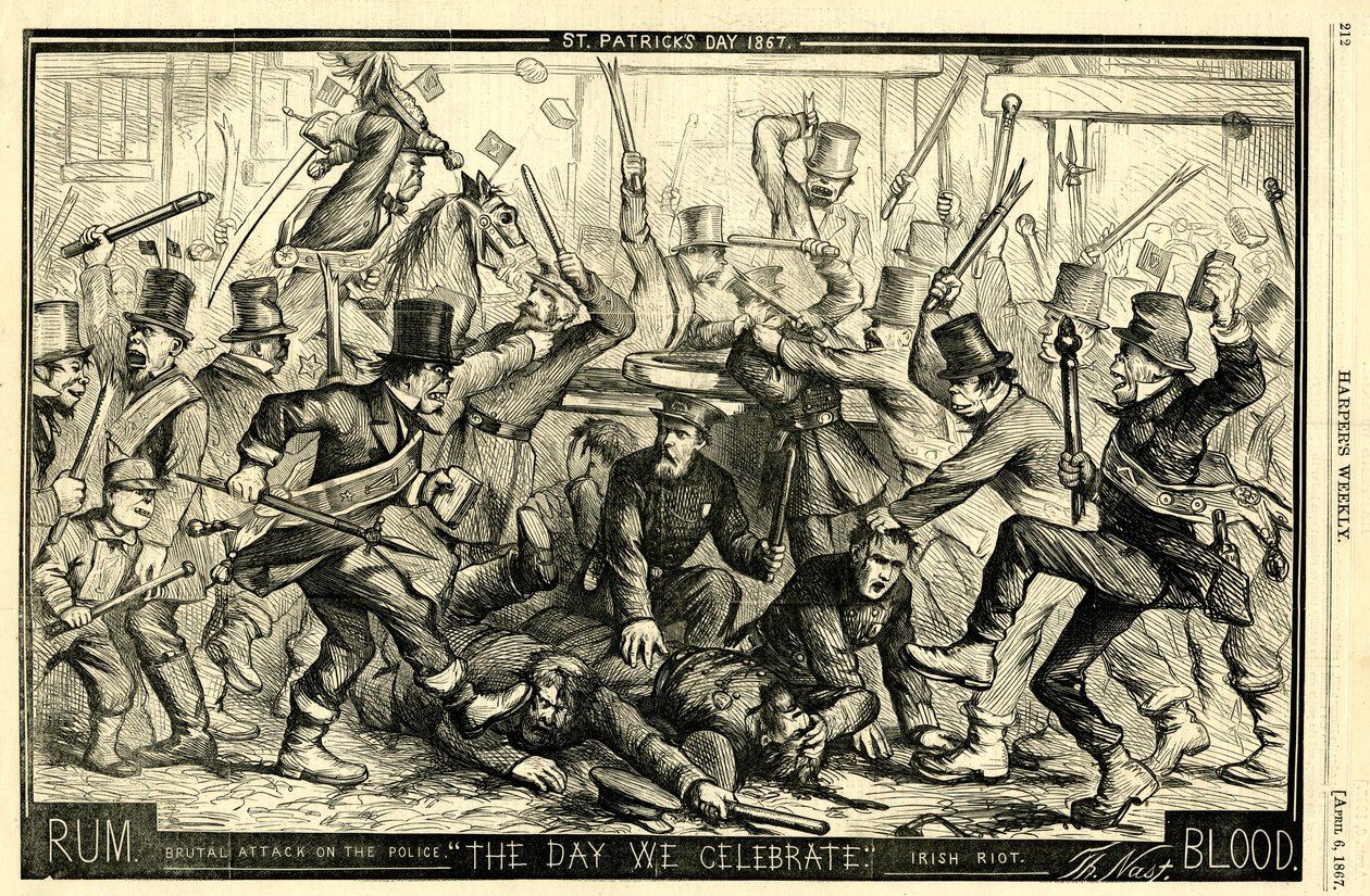 Giorno di San Patrizio, 1867 da Thomas Nast
