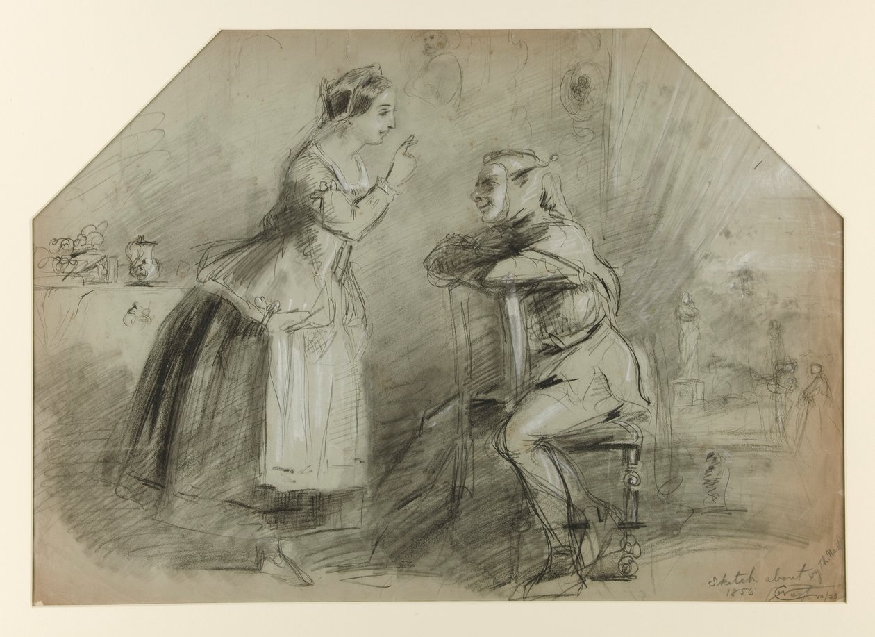 Donna e Giullare (?) da Thomas Nast