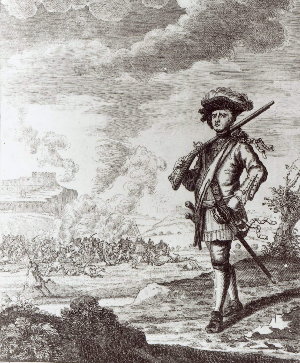 Capitano Henry Morgan al sacco di Panama nel 1671, c.1734 da Thomas Nicholls