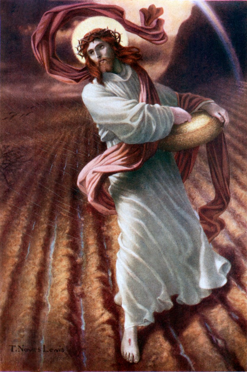 Il seminatore (litografia a colori) da Thomas Noyes-Lewis