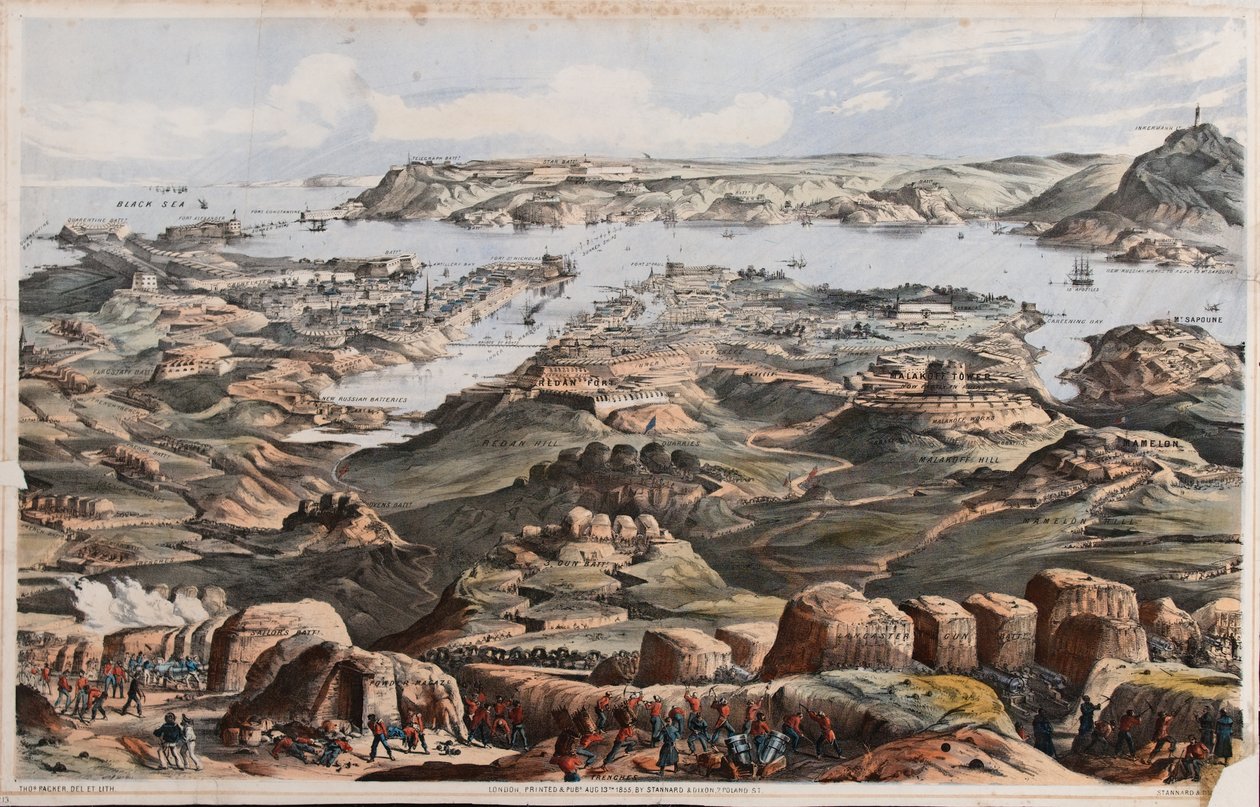 Veduta di Sebastopoli dalle opere d