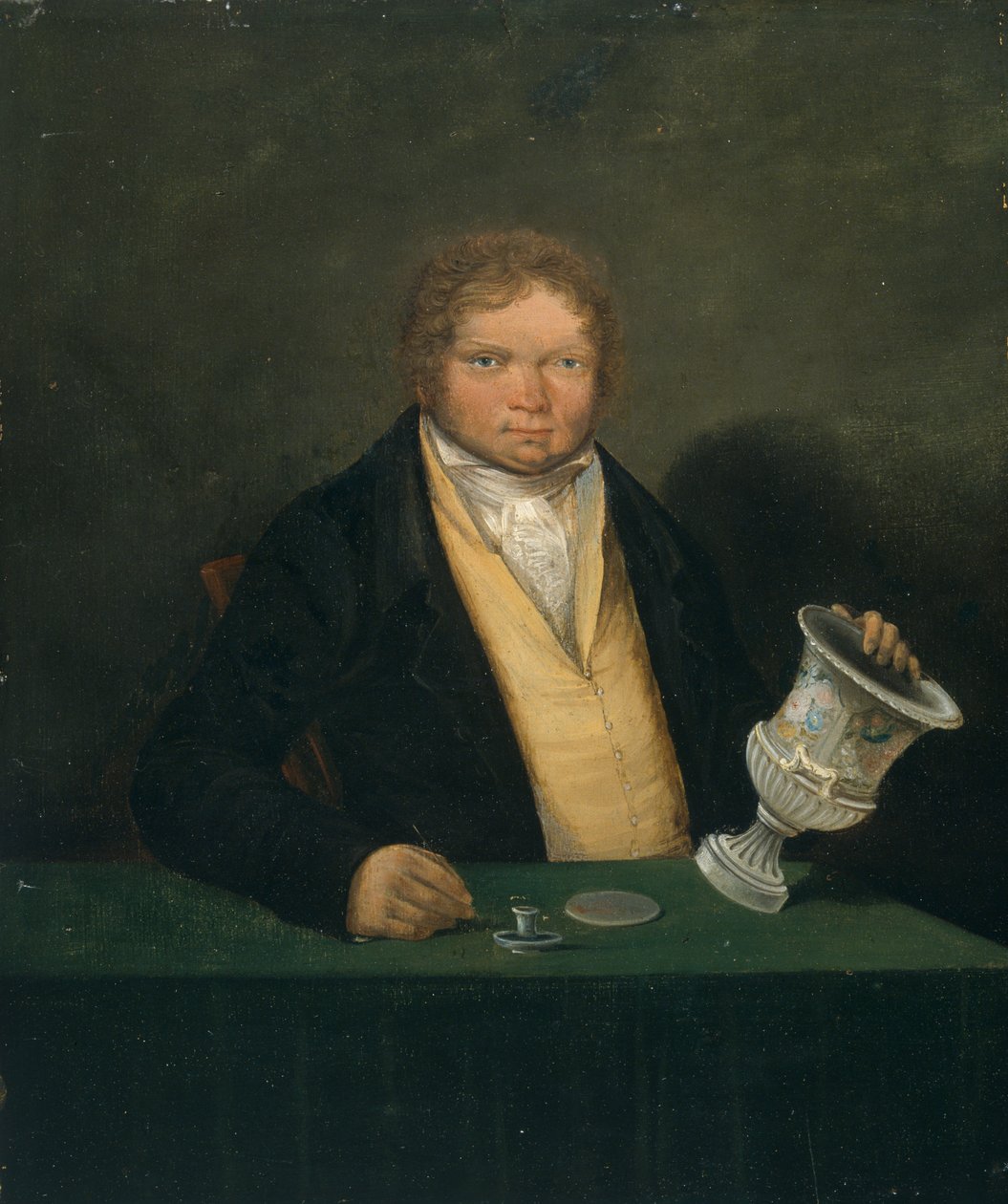 Autoritratto (1810-1820 circa) (Olio su tavola) da Thomas Pardoe