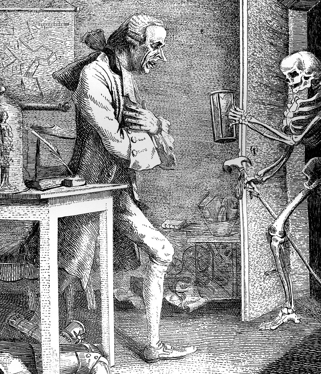 Sterne e la Morte, 1768 da Thomas Patch