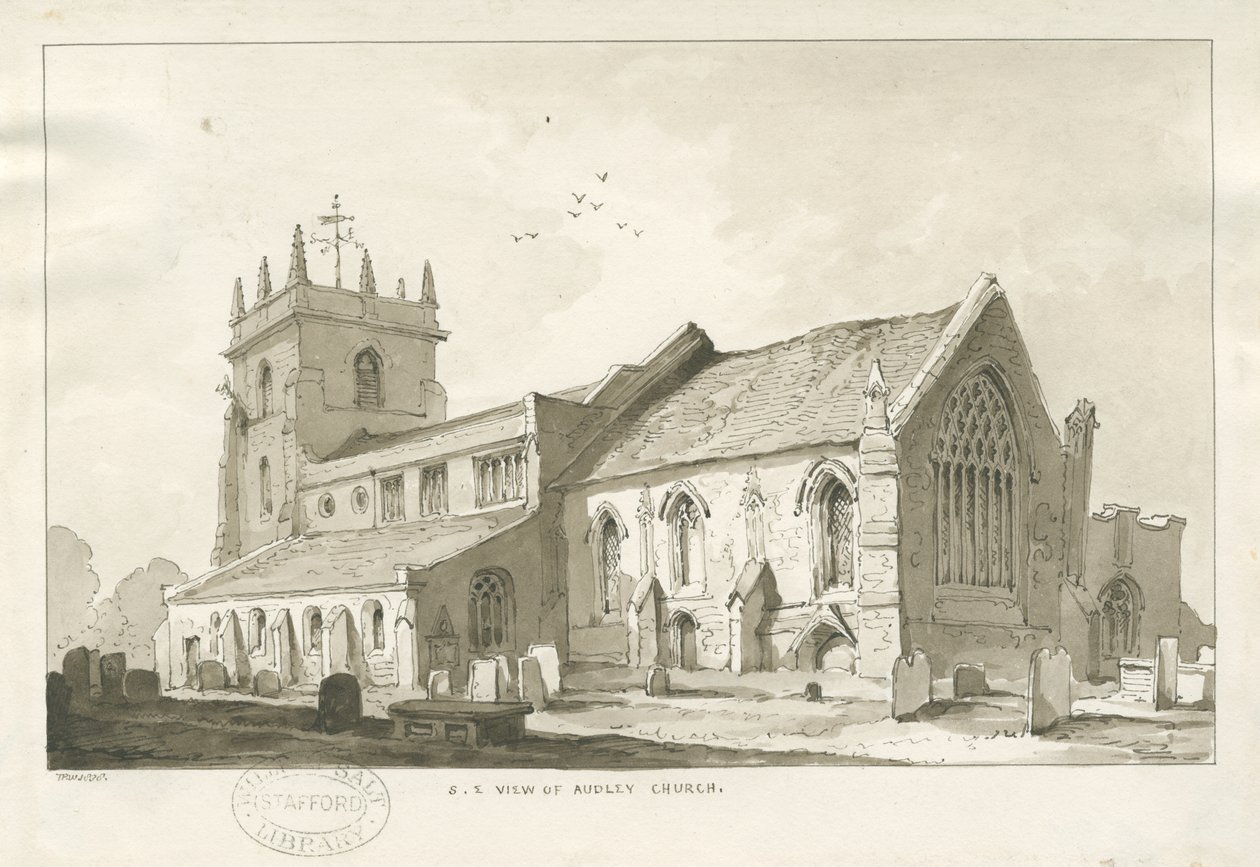 Chiesa di Audley da Thomas Peploe Wood