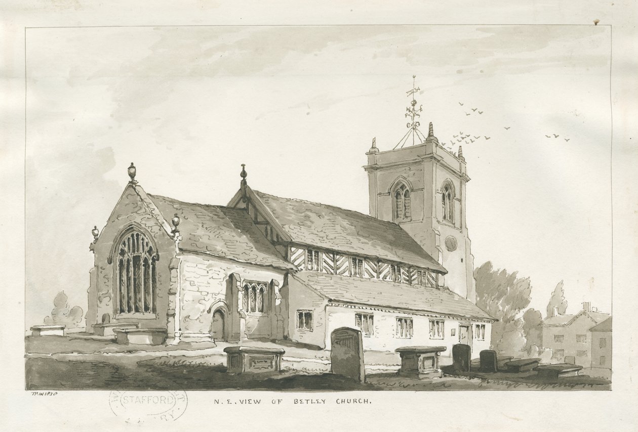 Chiesa di Betley da Thomas Peploe Wood