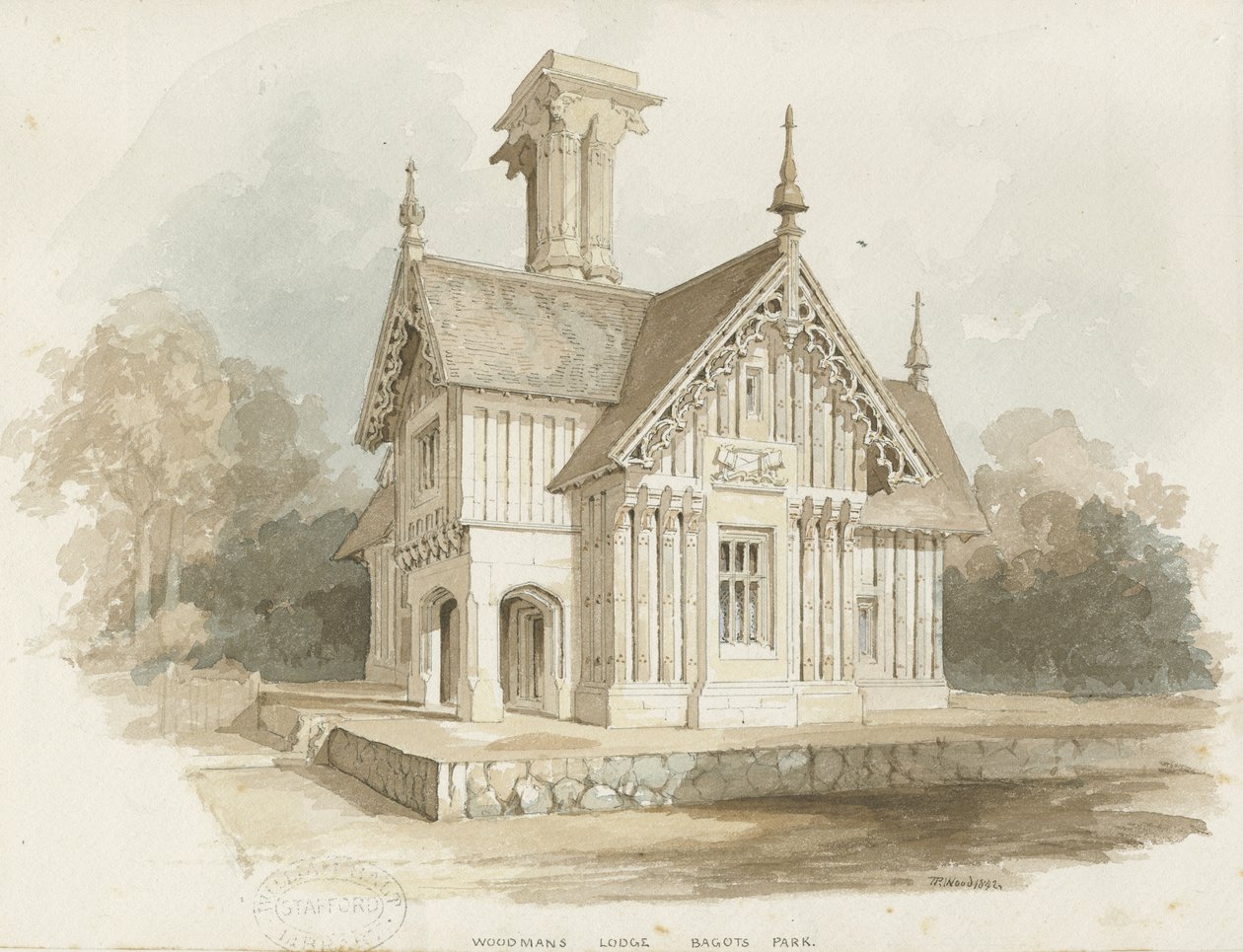 Blithfield - Loggia a Bagot Park da Thomas Peploe Wood