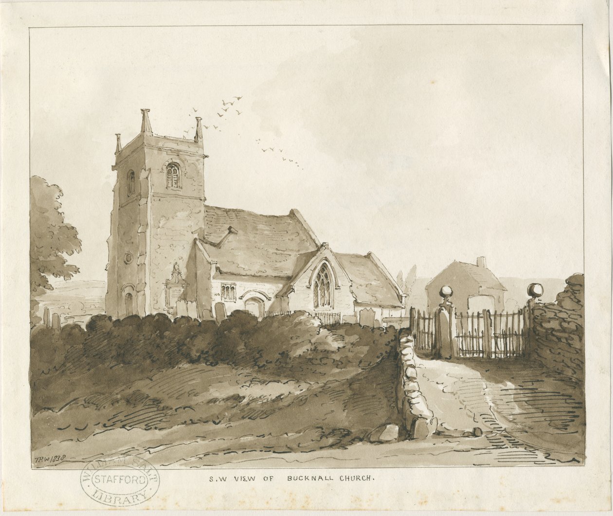 Chiesa di Bucknall da Thomas Peploe Wood