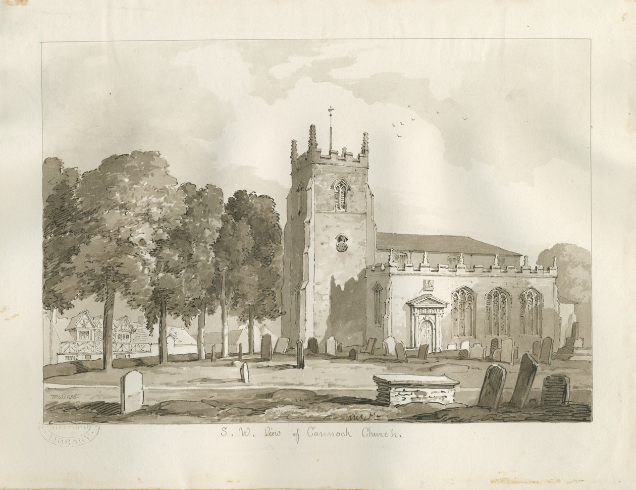 Chiesa di Cannock da Thomas Peploe Wood
