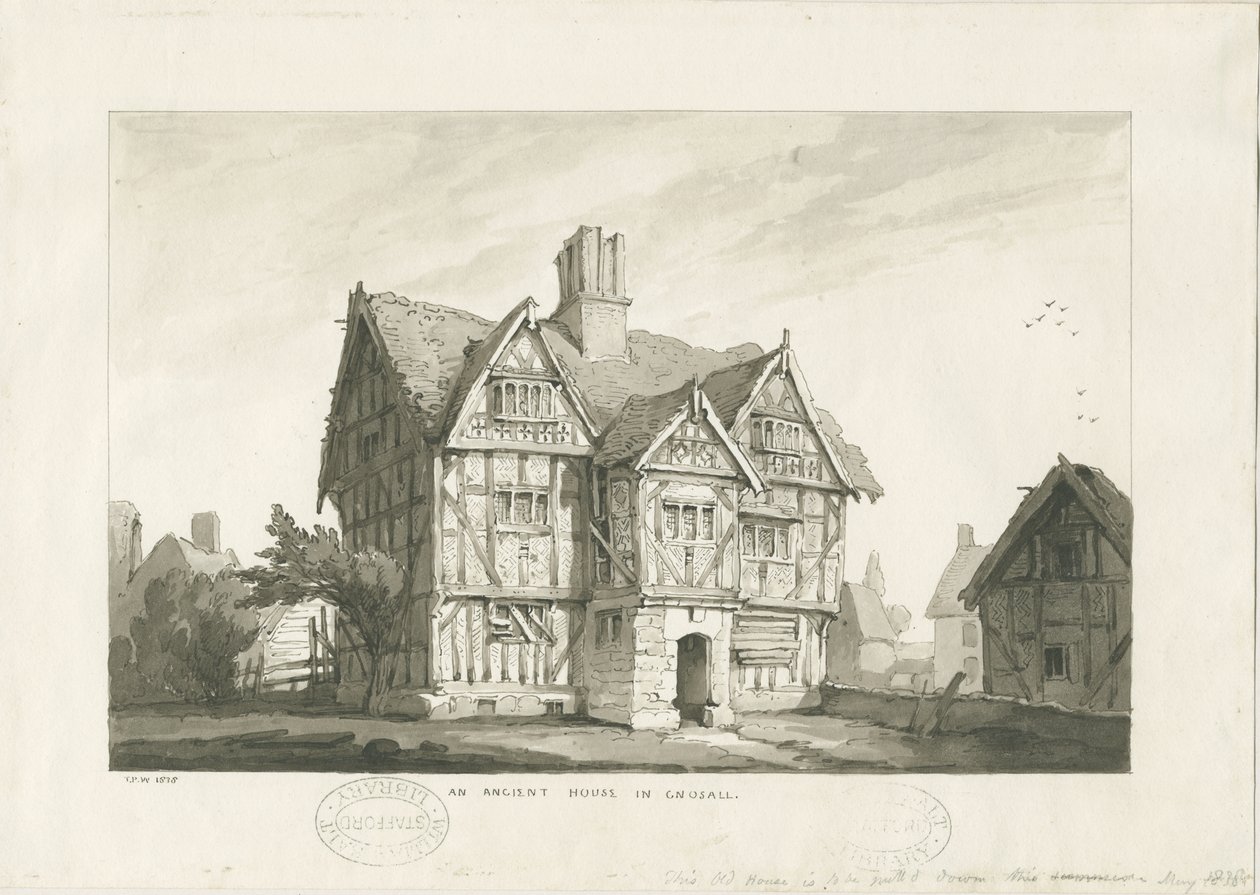 Villaggio di Gnosall - Casa Antica da Thomas Peploe Wood