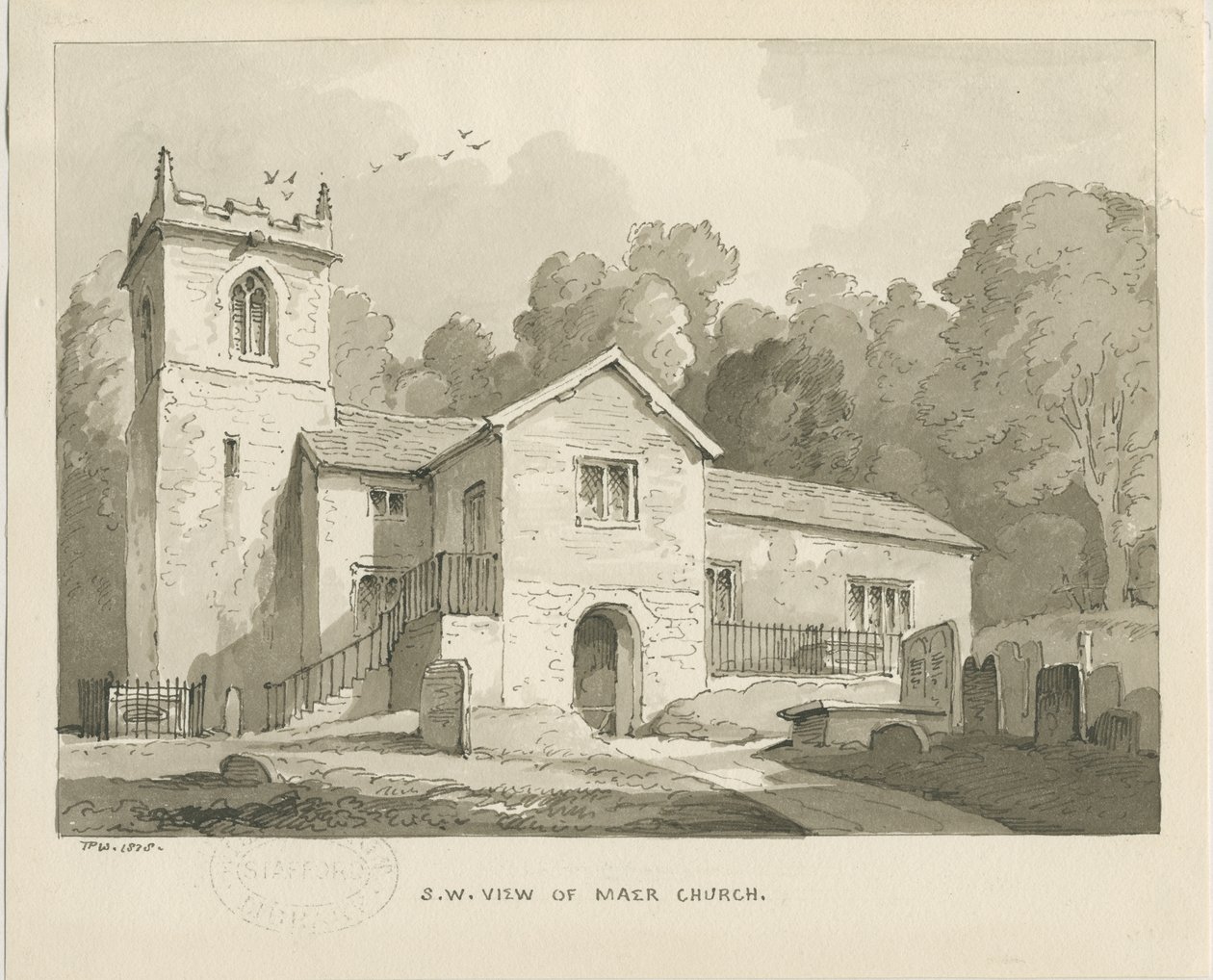 Chiesa di Maer da Thomas Peploe Wood