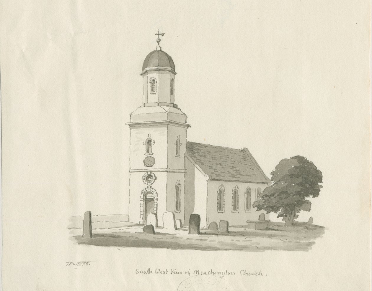 Marchington Church da Thomas Peploe Wood