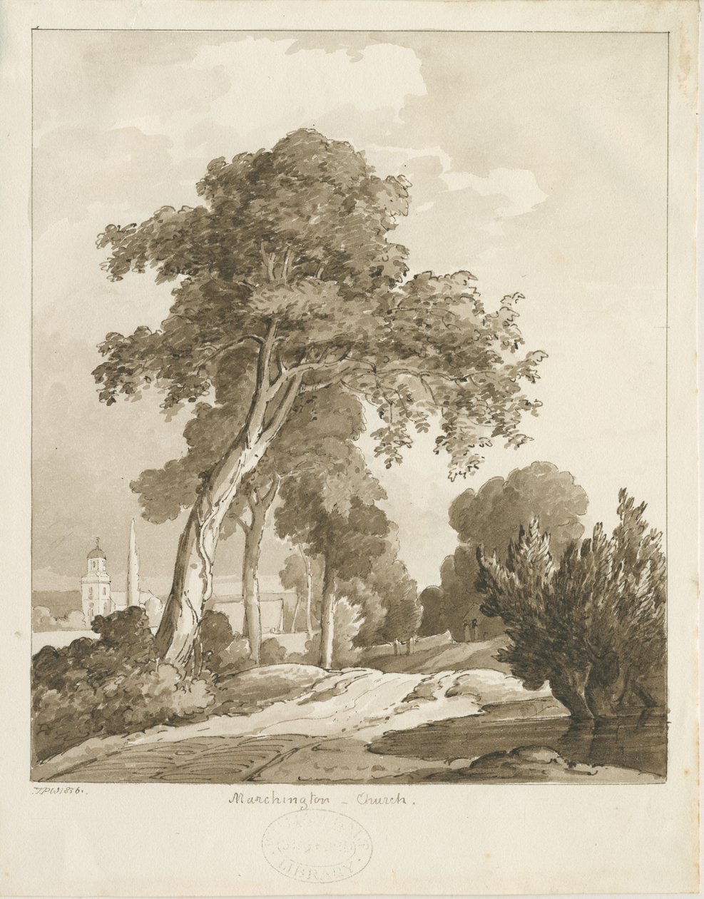 Marchington Church da Thomas Peploe Wood