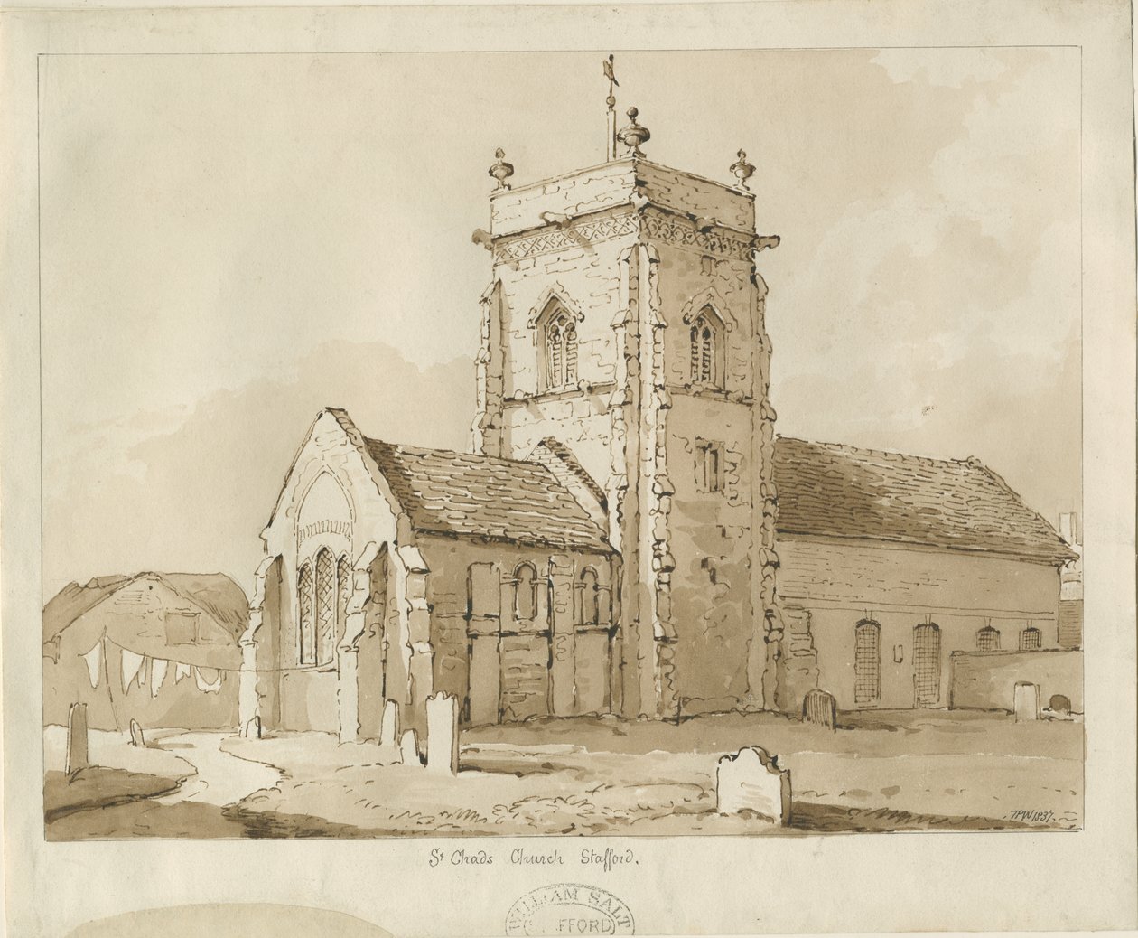 Stafford - Chiesa di San Chad da Thomas Peploe Wood