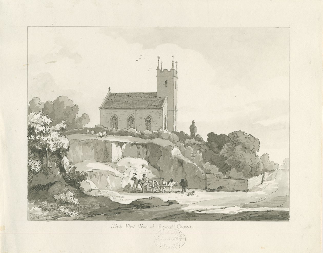 Chiesa di Stonnall da Thomas Peploe Wood